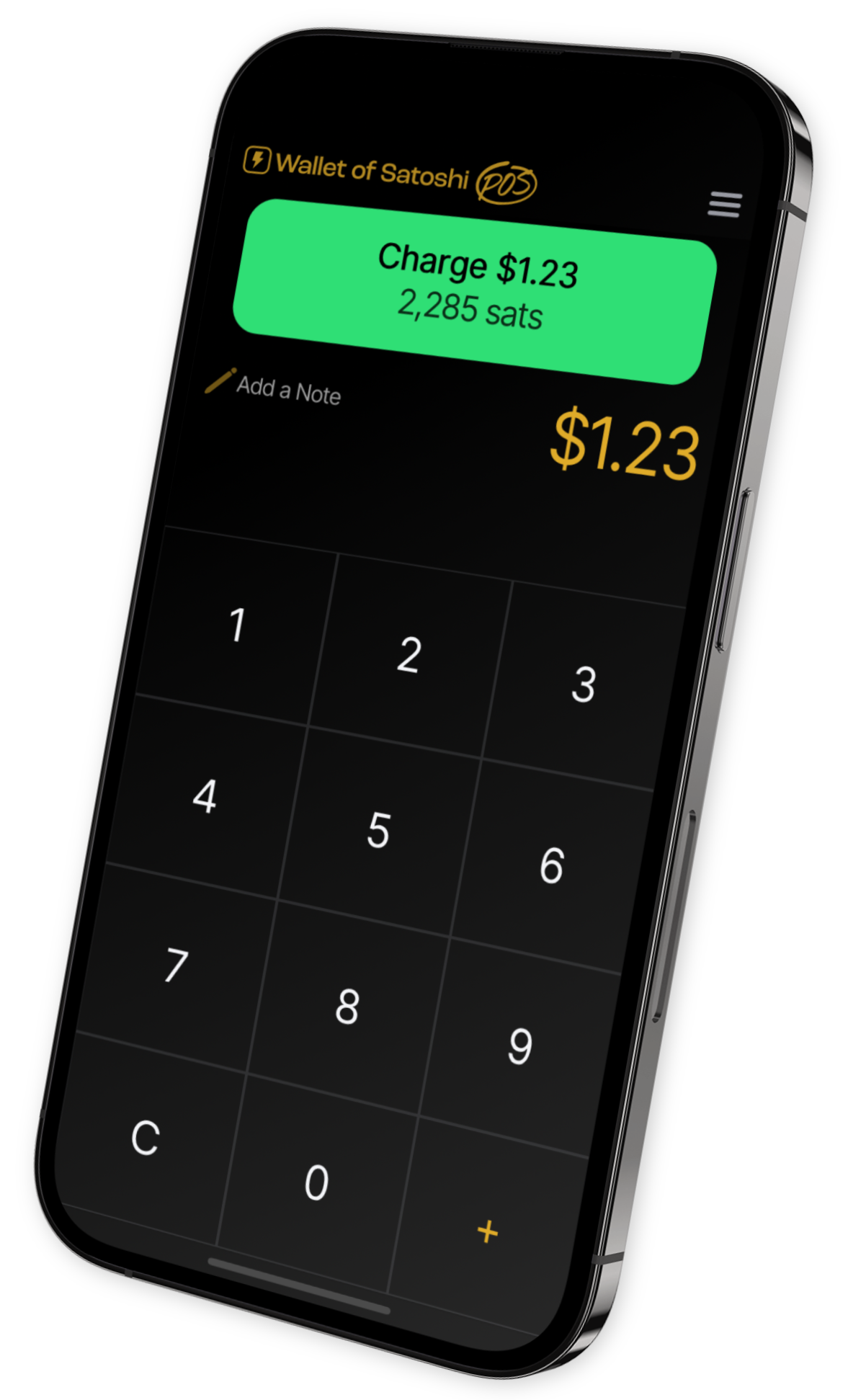 Wallet of Satoshi POS Mockup